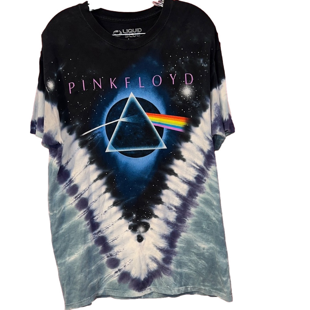 Vintage Y2K Pink Floyd The Dark Side Of The Moon T-Shirt size L multicolor
